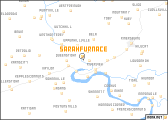 map of Sarah Furnace