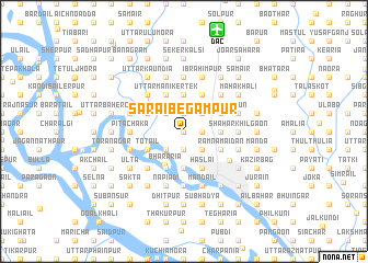 map of Sarāi Begampur