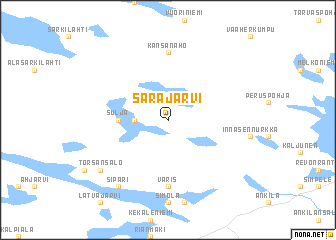 map of Sarajärvi