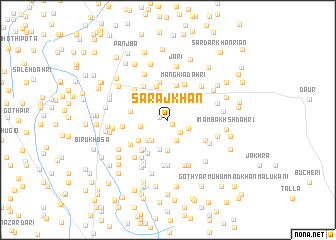 map of Sarāj Khān