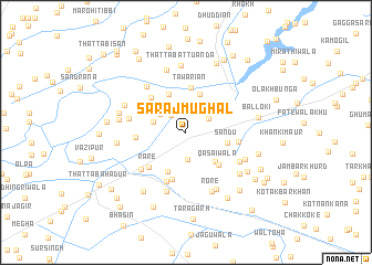 map of Sarāj Mughal