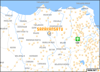 map of Sarakan Satu