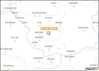 map of Sarakína