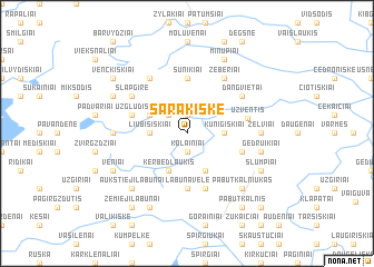 map of Sarakiškė