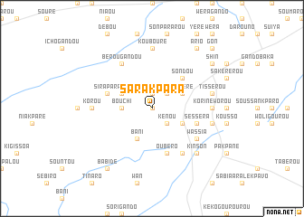 map of Sarakpara