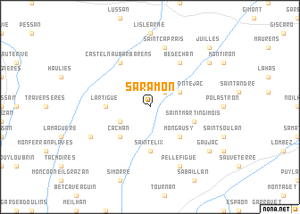 map of Saramon