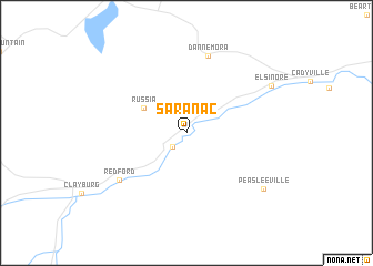 map of Saranac