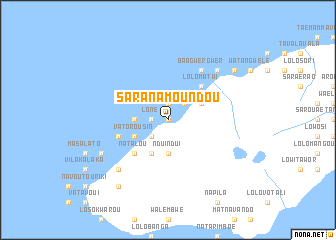 map of Saranamoundou