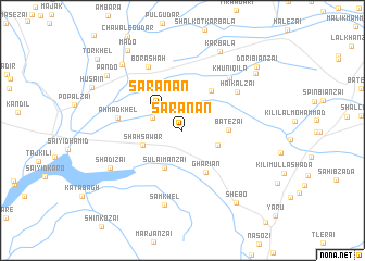 map of Sarānān