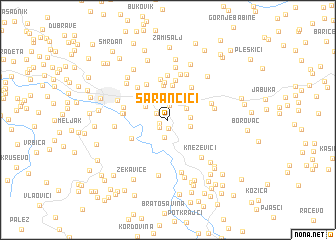 map of Šarančići