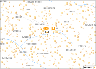 map of Šaranci