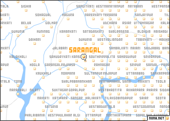 map of Sārangal