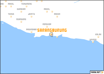 map of Sarangburung