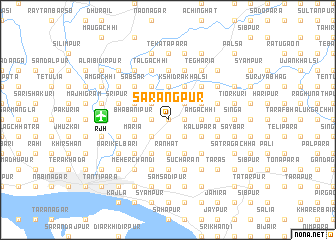 map of Sārangpur