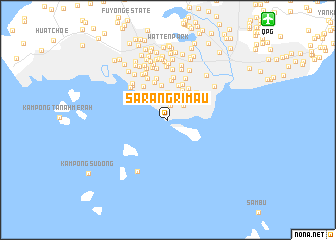 map of Sarang Rimau