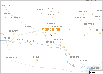 map of Saranina