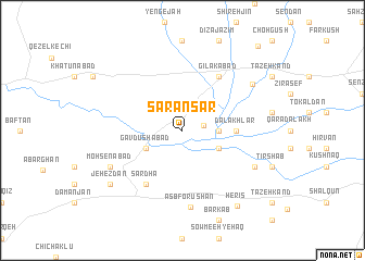 map of Sarānsar