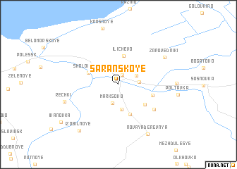 map of Saranskoye