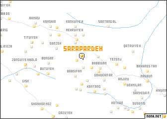 map of Sarāpardeh