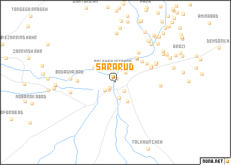 map of Sarārūd