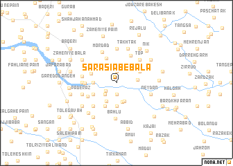 map of Sar Āsīāb-e Bālā