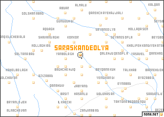 map of Sarāskand-e ‘Olyā