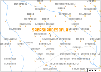 map of Sarāskand-e Soflá