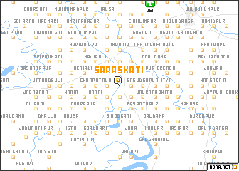 map of Saraskāti