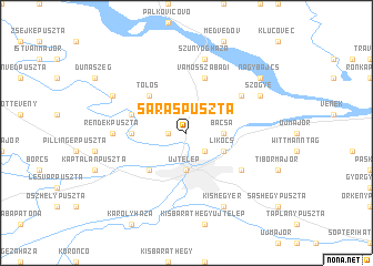 map of Sáráspuszta