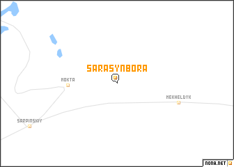 map of Sarasyn-Bora