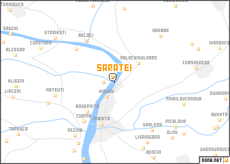 map of Sărăţei