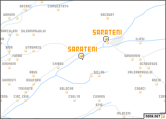 map of Sărăţeni