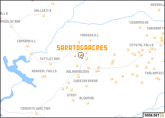 map of Saratoga Acres