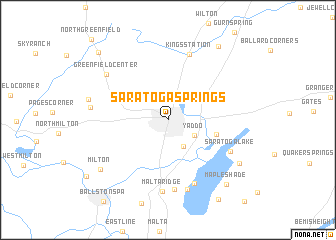 map of Saratoga Springs
