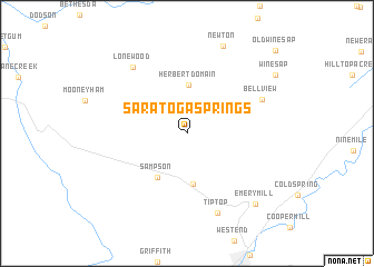 map of Saratoga Springs