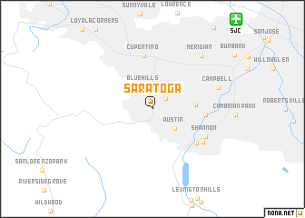 map of Saratoga