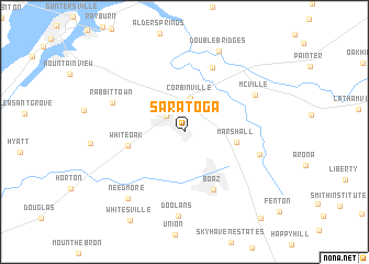 map of Saratoga