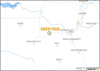 map of Saratoga