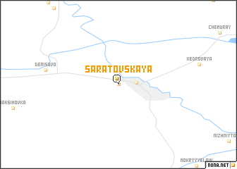 map of Saratovskaya