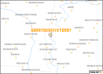 map of Saratovskiy Vtoroy