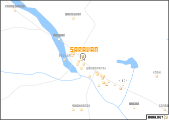 map of Sarāvān