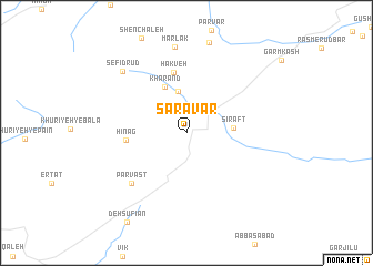 map of Sarāvar