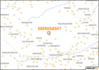 map of Sarāv Dasht