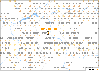 map of Saravigões