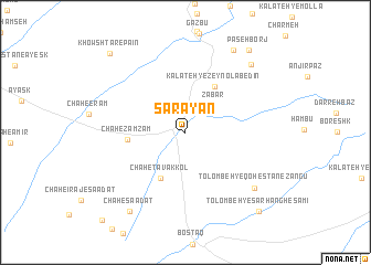 map of Sarāyān