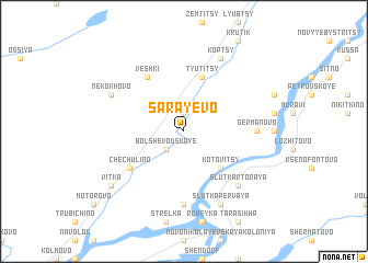 map of Sarayevo