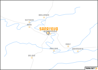 map of Sarayevo