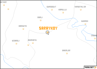 map of Sarayköy