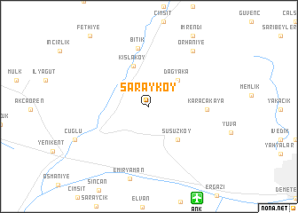 map of Sarayköy