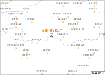 map of Sarayköy